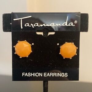 Tarananda Orange Stud Earrings